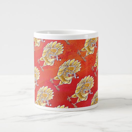 Weihnachten in Rot Jumbo-Tasse (Vorderseite)