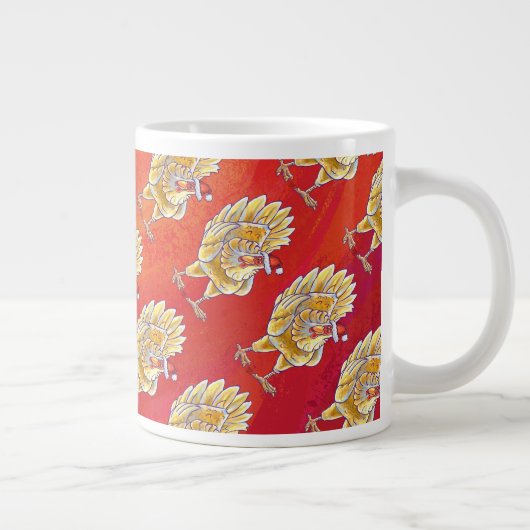 Weihnachten in Rot Jumbo-Tasse (Rechts)