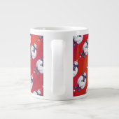 Weihnachten in Rot Jumbo-Tasse (Rückseite)