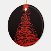 Weihnachten in Rot Keramik Ornament (Links)