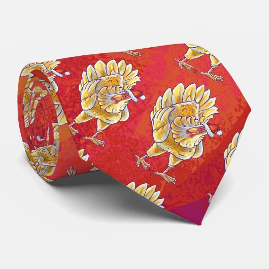 Weihnachten in Rot Krawatte (Gerollt)