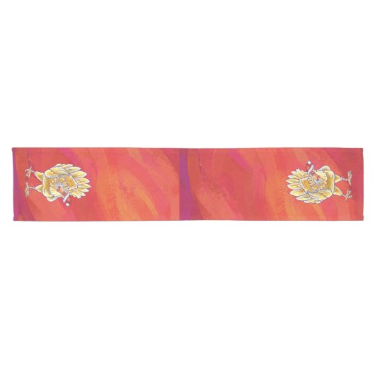 Weihnachten in Rot Kurzer Tischläufer (Horizontal)