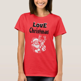 Weihnachten in Rot - Liebe T-Shirt