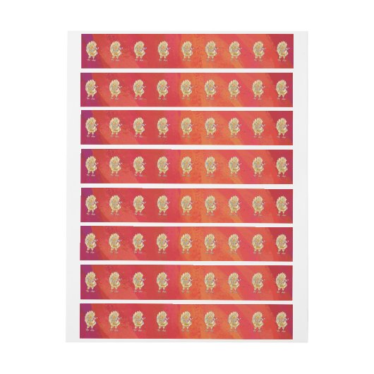 Weihnachten in Rot Rundum-Adressaufkleber (Bogen)