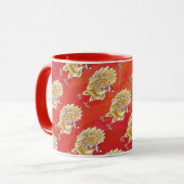 Weihnachten in Rot Tasse (Vorderseite Links)