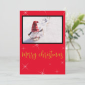 Weihnachten in Rot und Foto (Stehend Vorderseite)