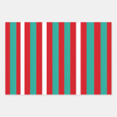 Weihnachten in Rot und Grün Geschenkpapier Set (Vorderseite 3)