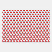 Weihnachten in Rot und Grün Geschenkpapier Set (Vorderseite)