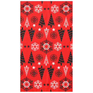 Weihnachten in Rot und Schwarz Tischdecke