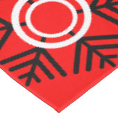 Weihnachten in Rot und Schwarz Tischdecke (Schrägansicht)