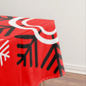 Weihnachten in Rot und Schwarz Tischdecke (Beispiel)
