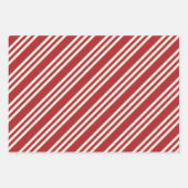 Weihnachten in Rot und Weiß Geschenkpapier Set (Vorderseite 2)
