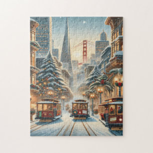 Weihnachten in San Francisco – Bay Skyline Puzzle