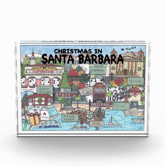 Weihnachten in Santa Barbara Fotoblock (Vorderseite)