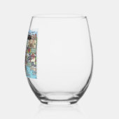 Weihnachten in Santa Barbara Glass Weinglas Ohne Stiel (Links)