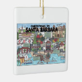 Weihnachten in Santa Barbara Keramikornament (Rechts)