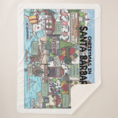 Weihnachten in Santa Barbara Sherpadecke (Vorderseite)