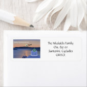 Weihnachten in Santorin, Griechenland mit der Rück (Insitu)