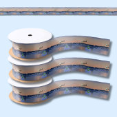 Weihnachten in Santorin, Griechenland mit Santa Satinband