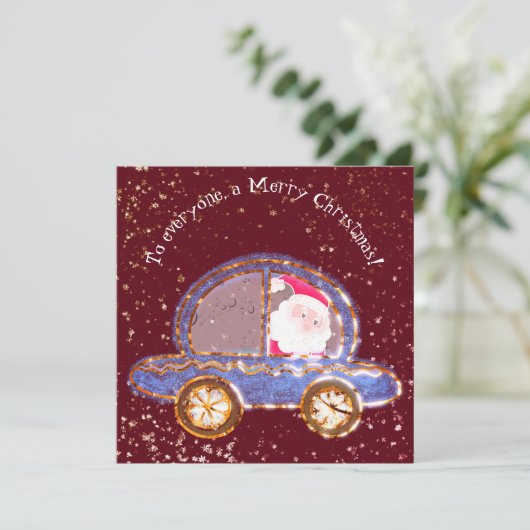 Weihnachten in seinem Auto (Stehend Vorderseite)