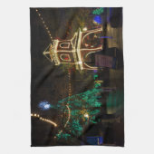 Weihnachten in Silver Dollar City Geschirrtuch (Vertikal)