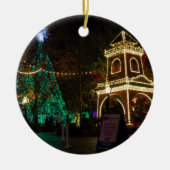 Weihnachten in Silver Dollar City Keramik Ornament (Vorne)