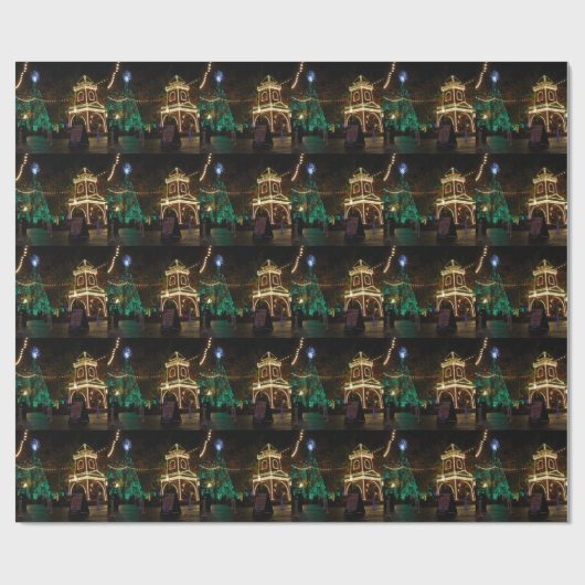 Weihnachten in Silver Dollar Stadt 2 Geschenkpapier (Flach)