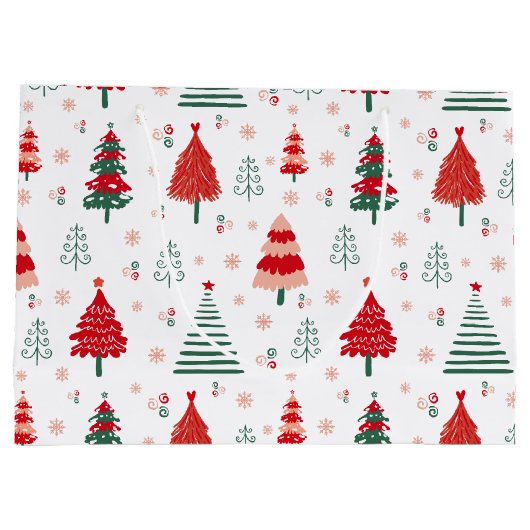 Weihnachten in Skandinavien Große Geschenktüte (Rückseite)