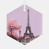 Weihnachten in Soft Pink geformt Ornament Aus Glas (Rückseite)