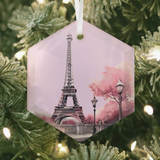 Weihnachten in Soft Pink geformt Ornament Aus Glas (Insitu)