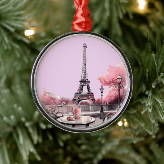 Weihnachten in Soft Pink Ornament Aus Metall (Baum)
