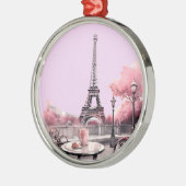 Weihnachten in Soft Pink Ornament Aus Metall (Links)