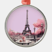 Weihnachten in Soft Pink Ornament Aus Metall (Vorne)