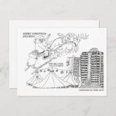 Weihnachten in Swindon Stadt Postkarte (Vorne/Hinten)