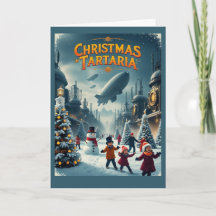 Weihnachten in Tartaria Karte Vintage Verschwörung