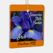 Weihnachten in Tennessee Staat Blume Iris Keramikornament (Rechts)