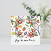 Weihnachten in Tennis mit Racket und Weihnachtskra (Stehend Vorderseite)