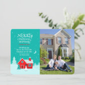 Weihnachten in unserer neuen Zuhause Holiday Foto  (Stehend Vorderseite)