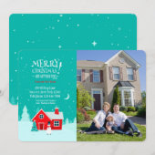 Weihnachten in unserer neuen Zuhause Holiday Foto  (Vorne/Hinten)