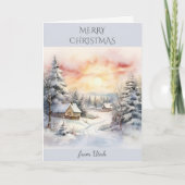 Weihnachten in Utah Winterlandschaft (Vorderseite)