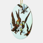 Weihnachten in Verzierung Unze 2 Keramik Ornament (Links)