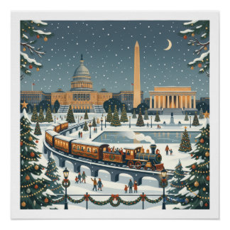 Weihnachten in Washington, D. C. Poster