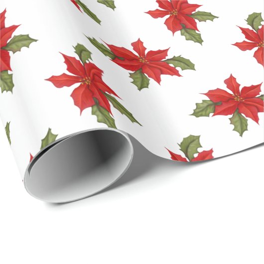 Weihnachten in Weiß Geschenkpapier (Rolleneckpunkt)