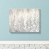 Weihnachten in Weiß und Silber Leinwanddruck (Insitu (Holzboden))