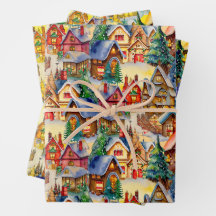 Weihnachten in Whimsical Village in verschiedenen 