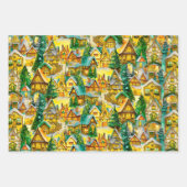 Weihnachten in Whimsical Village in verschiedenen Geschenkpapier Set (Vorderseite 3)