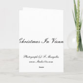 Weihnachten in Wien Karte (Rückseite)