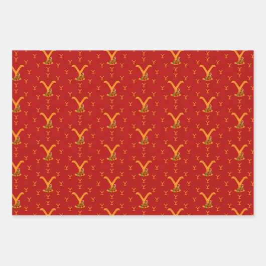 Weihnachten in Yellowstone - Geschenkpapier Set (Vorderseite 3)