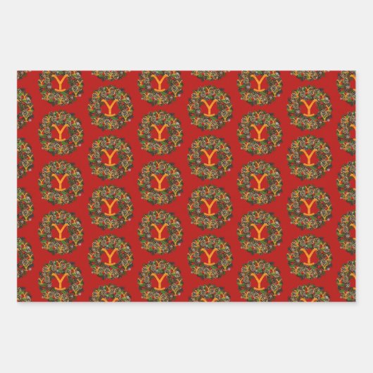 Weihnachten in Yellowstone - Geschenkpapier Set (Vorderseite)