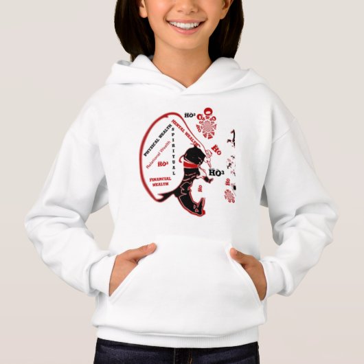 Weihnachten individuell gestaltet Funny Santa Hosp Hoodie (Vorderseite)
